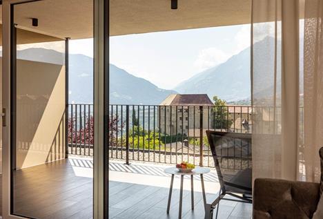 Balcone con vista sul Castello di Scena